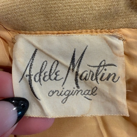 Vintage Elegant Mustard Short Sleeve Dress - Picture 7 of 8